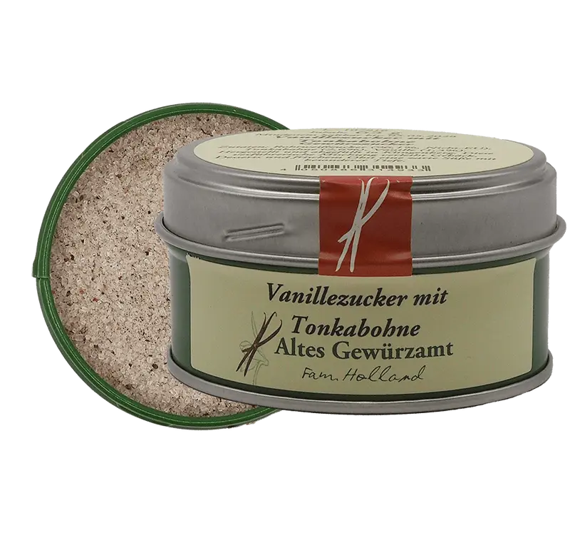 Gewürzzucker Vanillezucker mit Tonkabohne