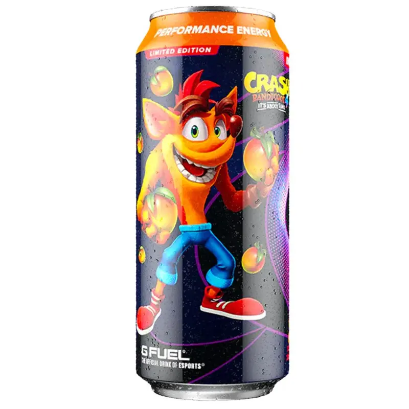 Gfuel Wumpa Fruit Crash Bandicoot, energy drink mit Fruchtgeschmack 473ml - LIMITIERTE AUFLAGE