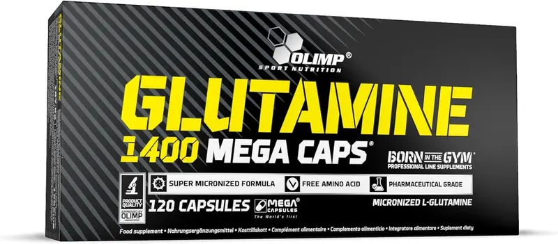 Glutamine Mega Caps 1400 (120 Kapseln)