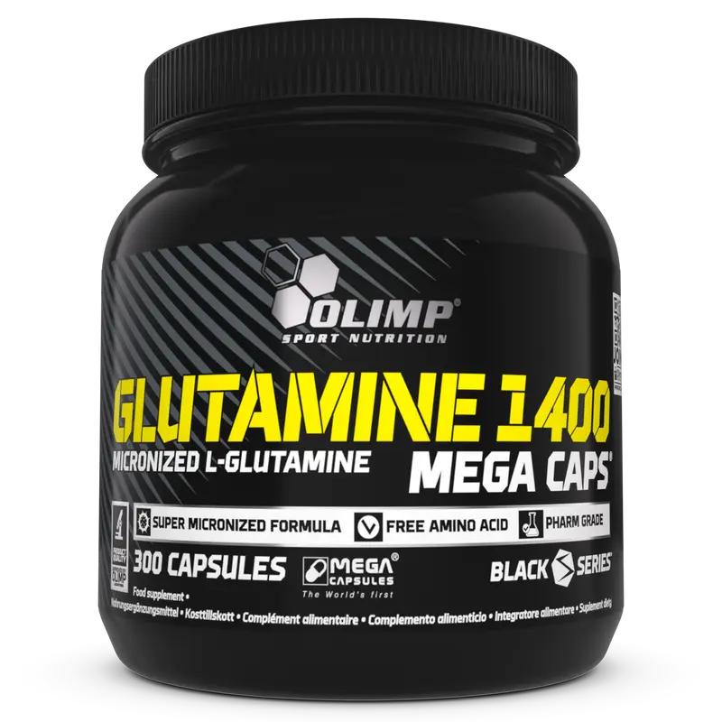 Glutamine Mega Caps 1400 (300 Kapseln)