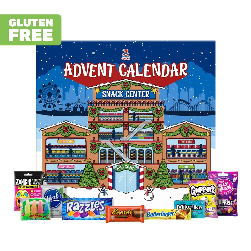 [GLUTENFREI] Snack Center, Adventskalender mit 24 snack süßen und herzhaften Leckereien aus der ganzen Welt