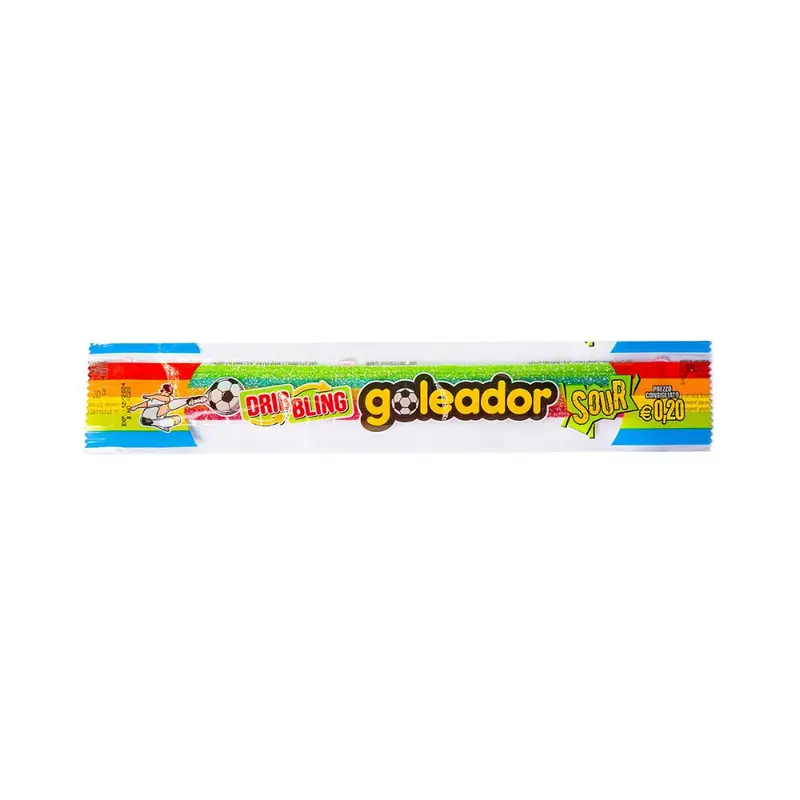 Goleador Dribbling Rainbow, Fruchtgummi mit gemischtem Fruchtgeschmack 10g (Packung mit 144)