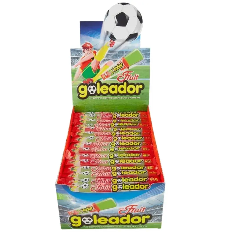 Goleador Fruit, Fruchtgummi-Bonbons mit Fruchtgeschmack 8g (Packung mit 200 Stück)