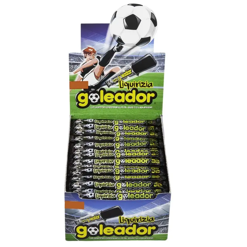 Goleador Lakritz, weiche Bonbons mit Lakritzgeschmack 8g (Packung mit 200)