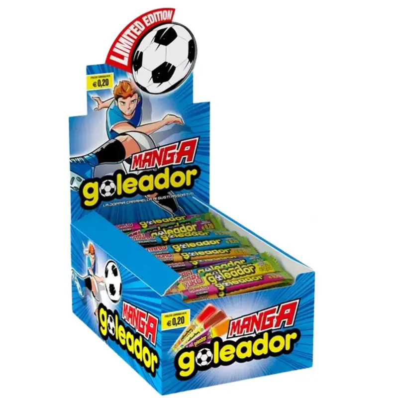 Goleador Manga, Fruchtgummi in verschiedenen Geschmacksrichtungen 8g (Packung mit 200 Stück)