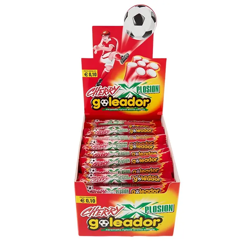 Goleador Xplosion Cherry, Gummibonbons mit Kirschfüllung 10g (Packung mit 150)