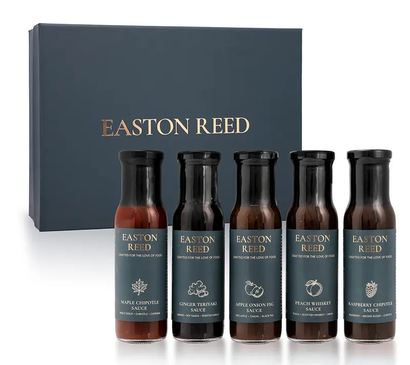 Gourmet-Saucen Geschenkset für Feinschmecker von Easton Reed