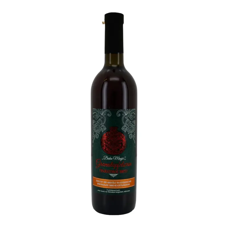 Granatapfelwein Baku Magic | Fruchtwein | aus Aserbaidschan | 0,75 l Flasche