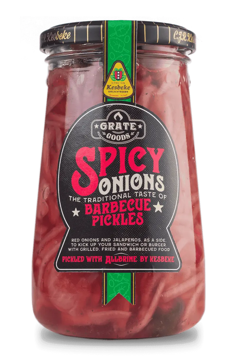 GRATE GOODS - "Spicy Onions" Barbecue Pickles (325 g)