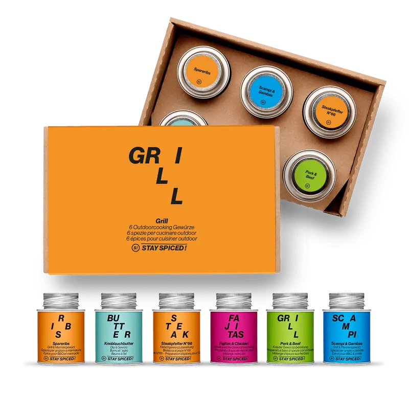 GRILL | Gewürz Set | 6er Geschenkbox