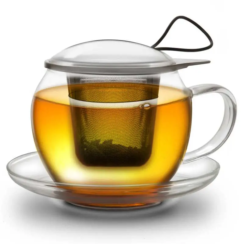 Großes Teeglas inkl. Teesieb