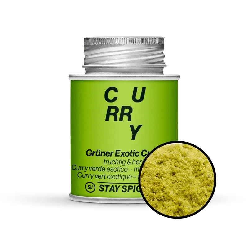 Grüner "Exotic" Curry, fruchtige Mischung