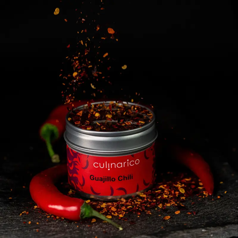 Guajillo Chiliflocken | 1.000 - 8.000 Scoville | Beeriger-Tannen Geschmack