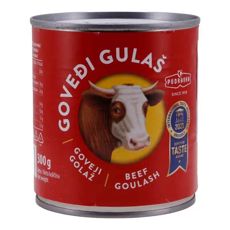 Gulasch Podravka| Govedi Gulas | Aus bestem Rindfleisch | herzhaft gewürzt | 300 g