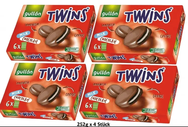 Gullón Twins Milk Chocolate Sandwich Cookies 4 x 210g