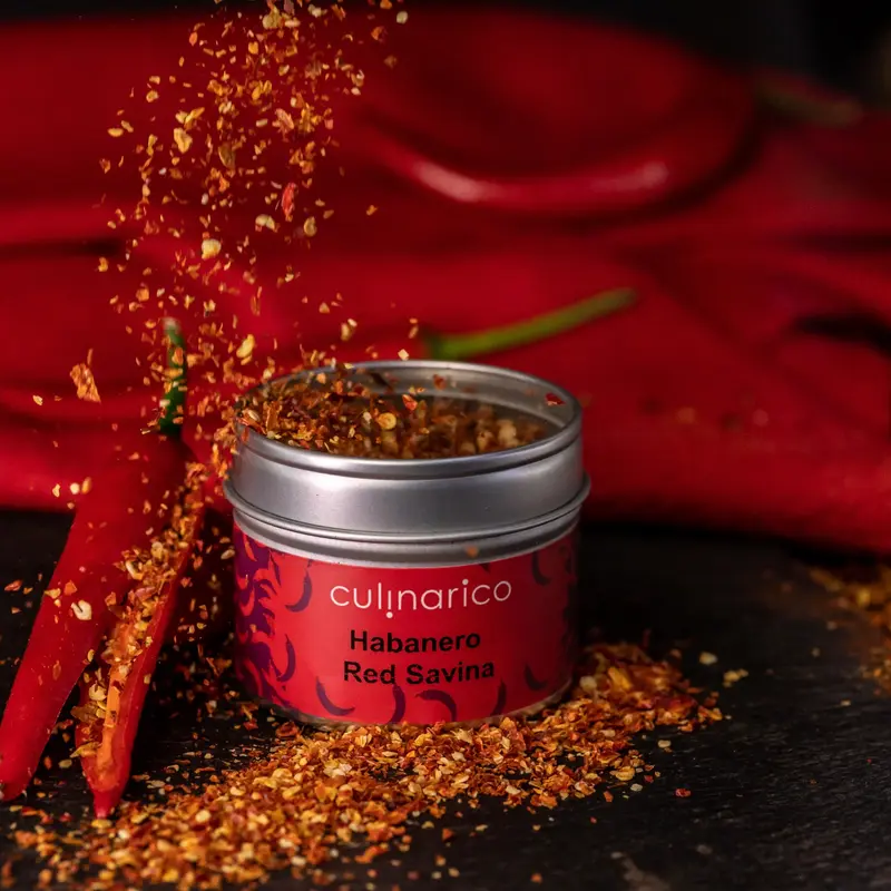 Habanero Red Savina Chiliflocken | 200.000 - 250.000 Scoville | tropisch-fruchtigem Aroma