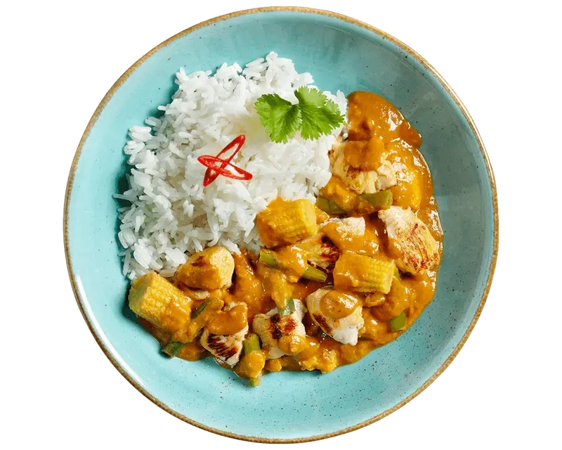 Hähnchen Erdnuss-Tikka
