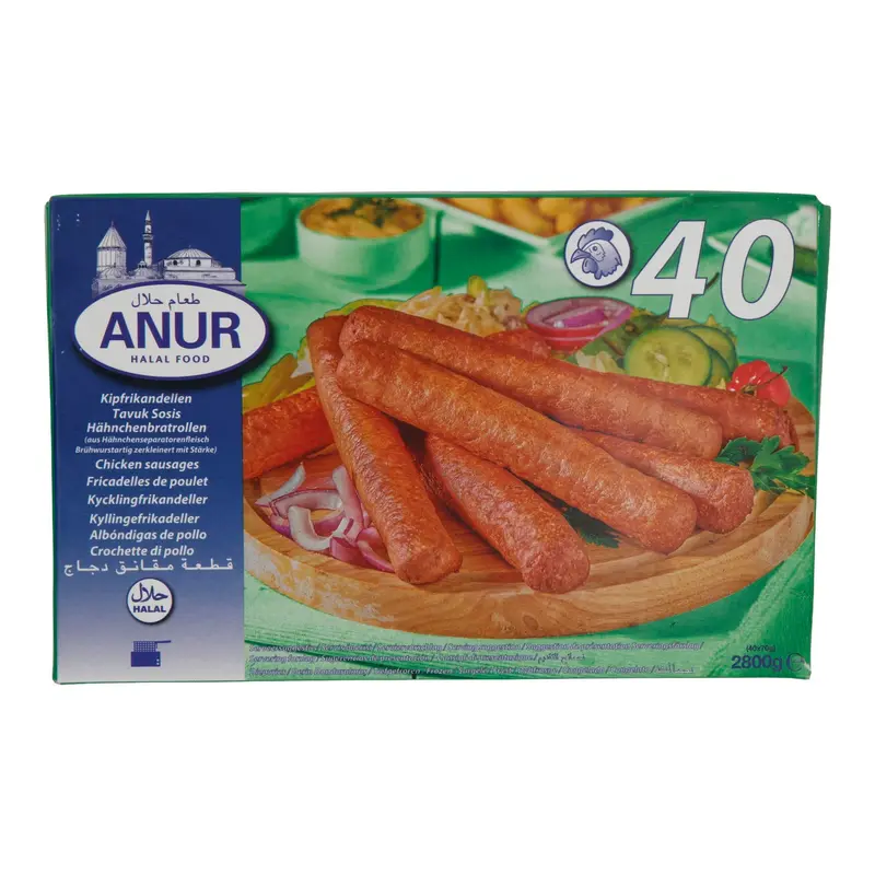 Hähnchenbratrollen Anur | Kipfrikandellen | Tiefgefroren | 2800 g (40 Stück)