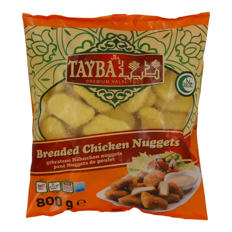 Hähnchennuggets Tayba | Breaded Chicken Nuggets | Halal, knusprig | 800 g