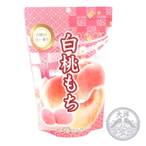 Hakuto Mochi Stand Pack (Soft White Peach-Flavored Rice Cake)