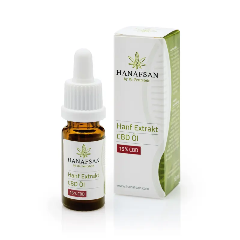 HANAFSAN  Hanf Extrakt CBD Öl 15% - Vegan, 10ml