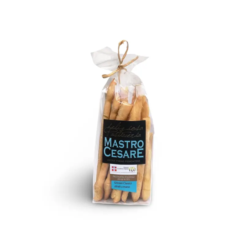 Handgefertigte Gebäckstangen GRISSINI NATURALI, 200gr