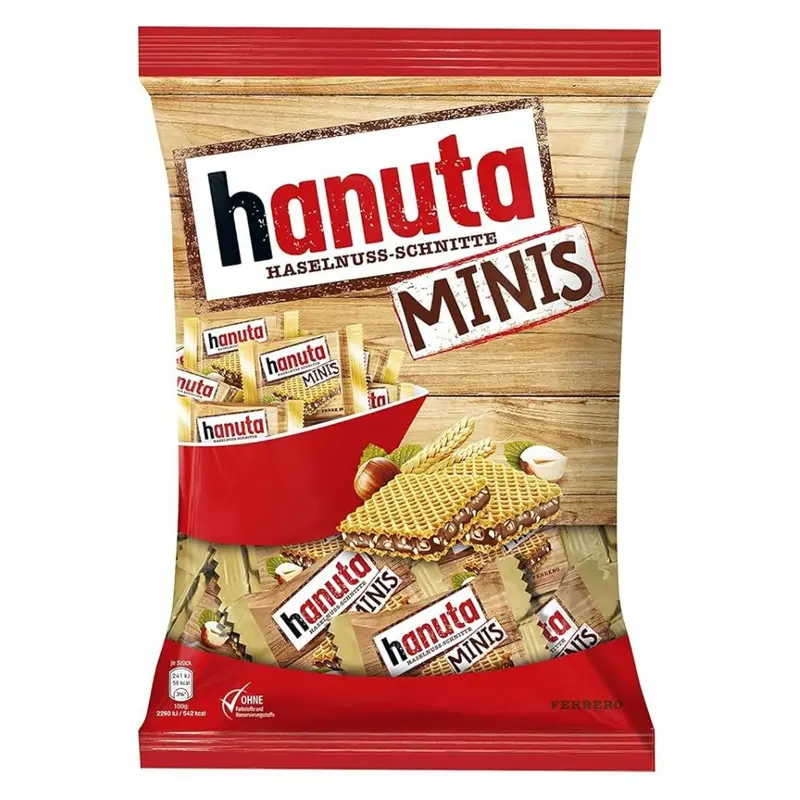 Hanuta Minis, Waffeln gefüllt mit Haselnusscreme, 200g