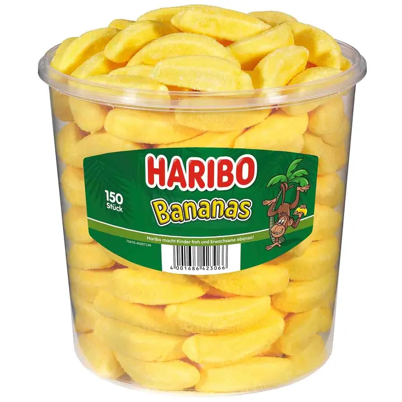 Haribo Bananas Runddose 150 Stück