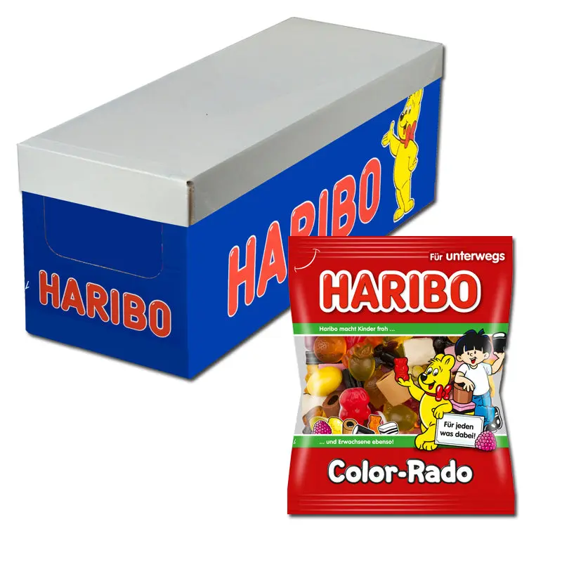 Haribo Color-Rado Fruchhtgummi Lakritz 24 x 100 g