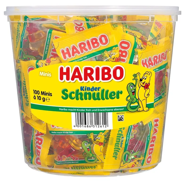 Haribo Kinder Schnuller Minis Runddose 100 Stück
