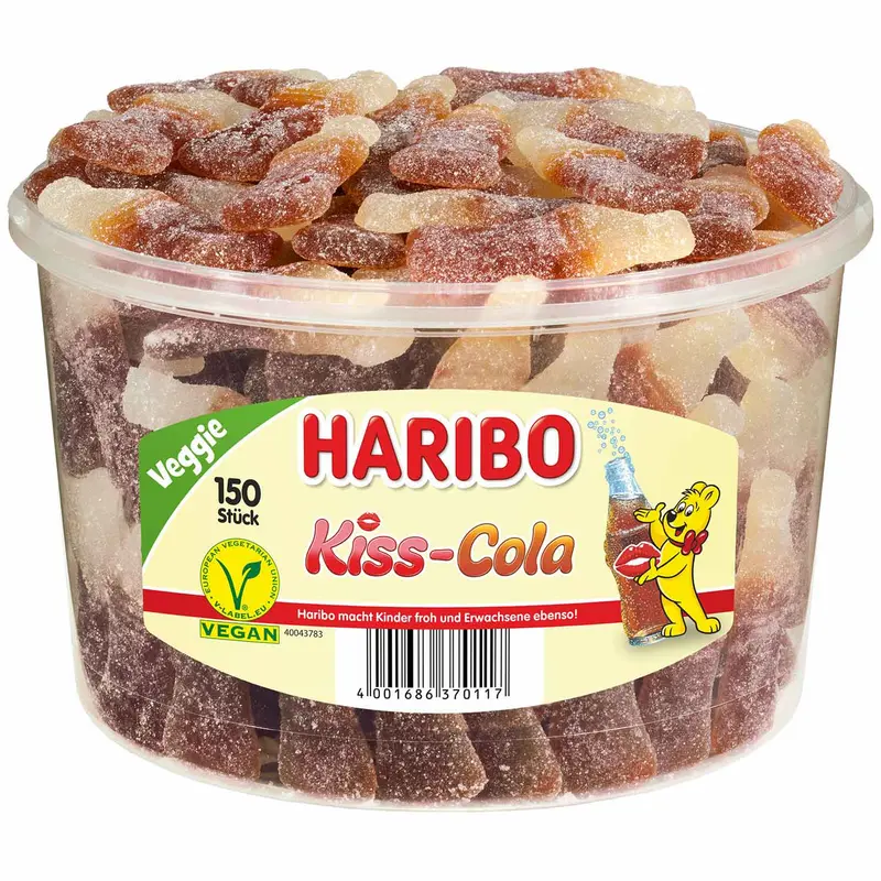 Haribo Kiss-Cola vegan 150 Stk.