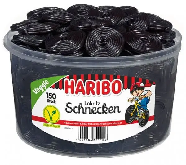 Haribo Lakritz Schnecken 150 Stück