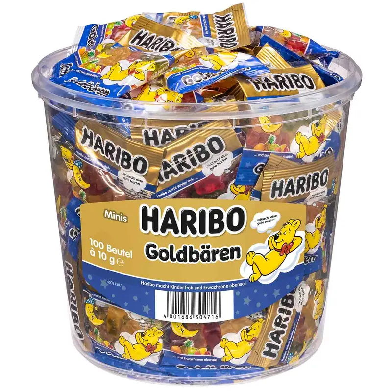 Haribo Minibeutel Gute Nacht Goldbären 100 Stück
