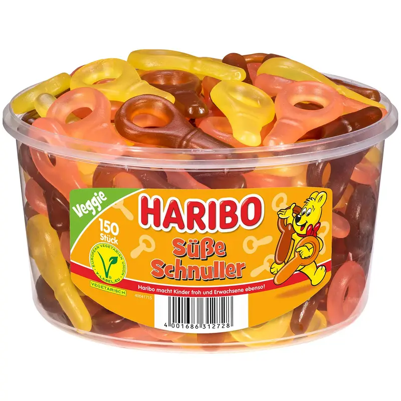 Haribo Süße Schnuller Runddose 150 Stück