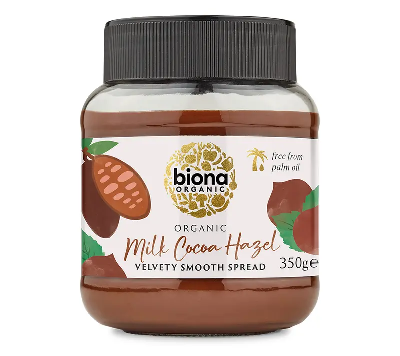 Haselnusscreme - Milk Cocoa Hazelnut Spread von Biona Organic