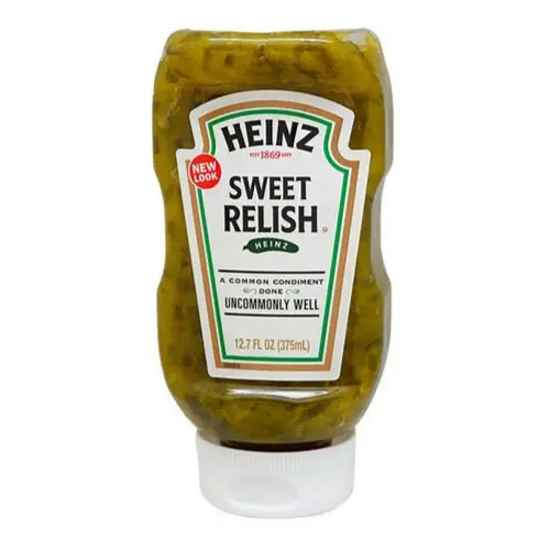 Heinz Sweet Relish Squeeze, 296 ml Flasche mit süßem Gurkengewürz