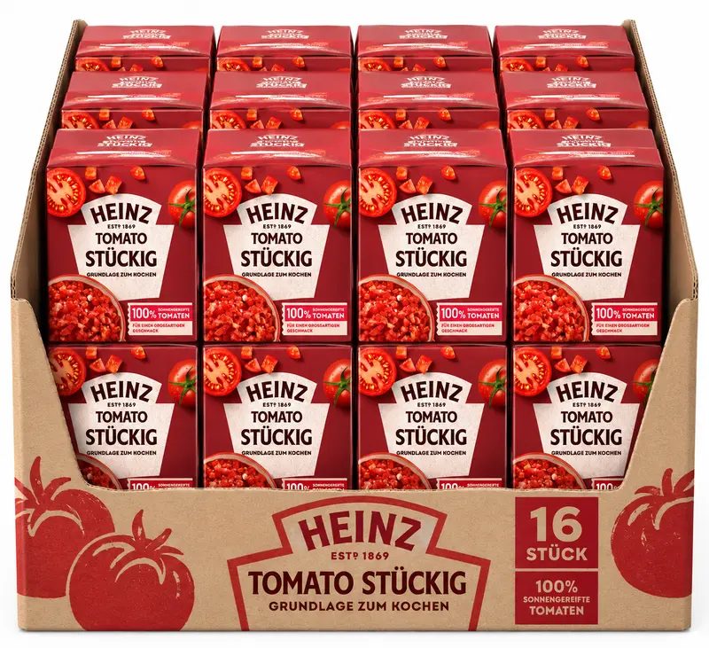 Heinz Tomato Stückig, 16x390g