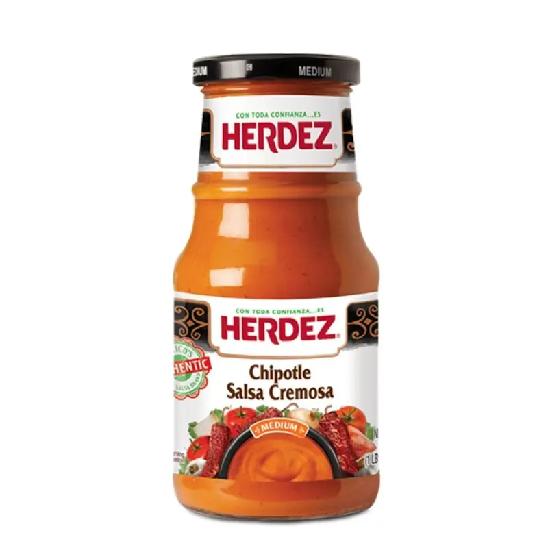Herdez Chipotle Salsa Cremosa, mexikanische Chipotle-Chili-Salsa mit 434g