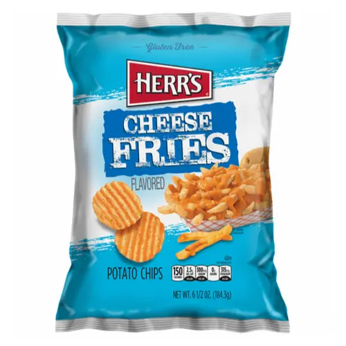 Herr's Cheese Fries Potato Chips, Käsechips 185g
