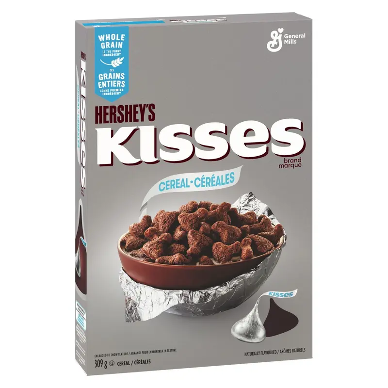 Hershey's Kisses Cereal, Hershey's Schokoladen-Cerealien mit 309 Gramm