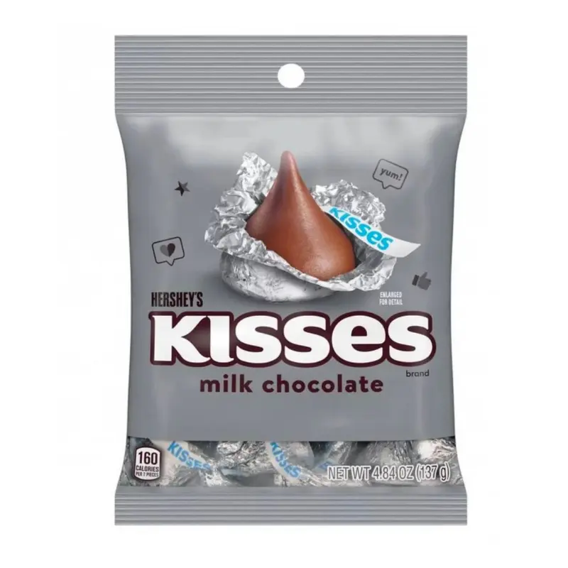 Hershey's Kisses Milchschokolade, Milchschokoladenpralinen 137g