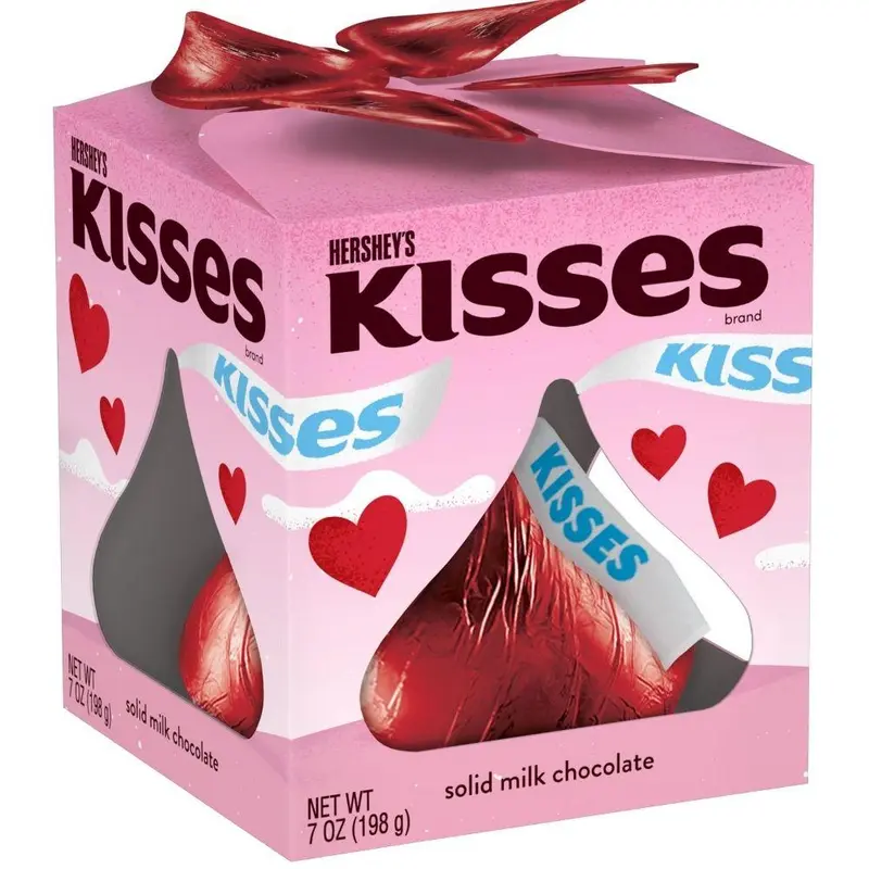 Hershey's Kisses, riesige Schokoladenpraline in limitierter Valentinstagsedition von 198g