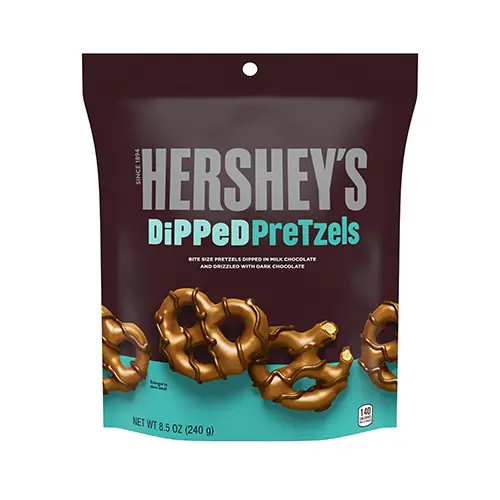 Hershey's Milchschokolade überzogene Brezeln, Brezeln überzogen mit Milch- und Zartbitterschokolade 120g