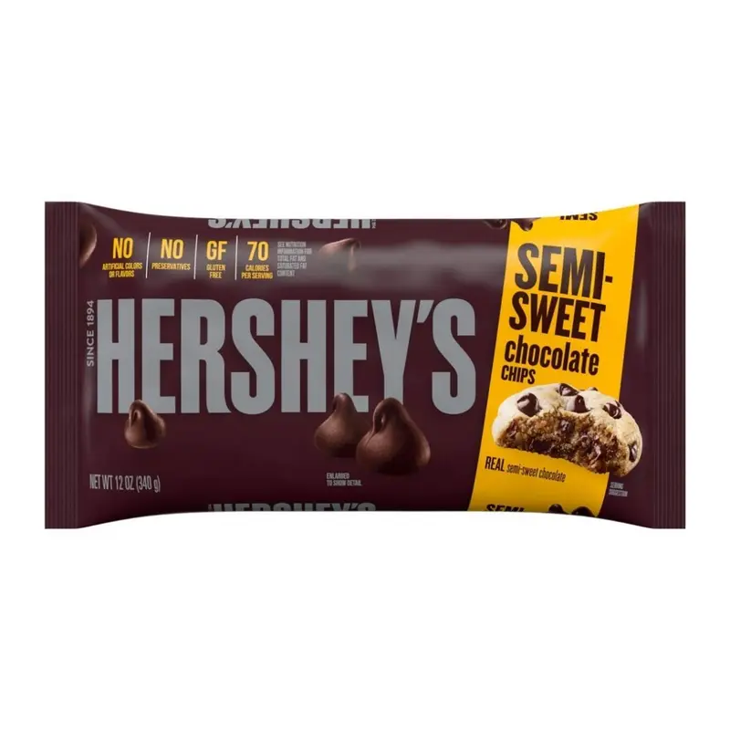 Hershey's Semi Sweet Chocolate Chips, Schokoladentropfen von 340g