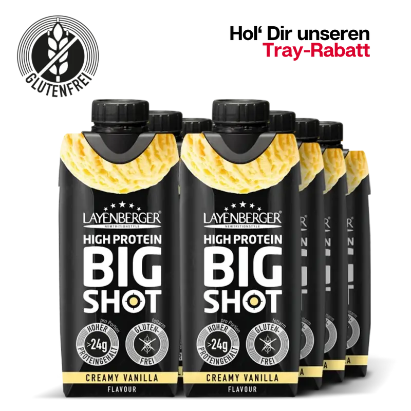 High Protein Big Shot Creamy Vanilla 8er Tray