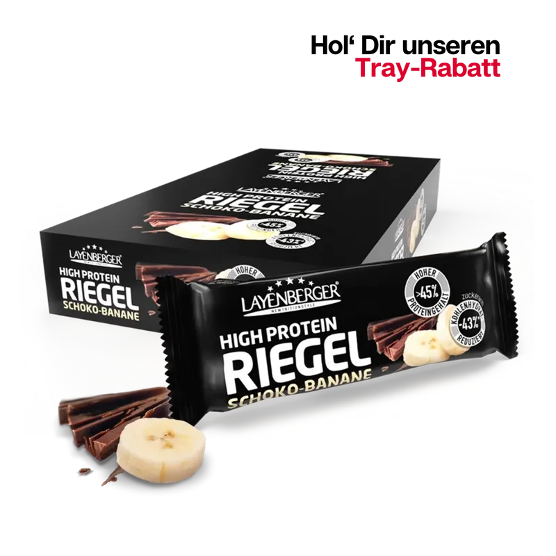 HIGH PROTEIN RIEGEL Schoko-Banane 18er Karton