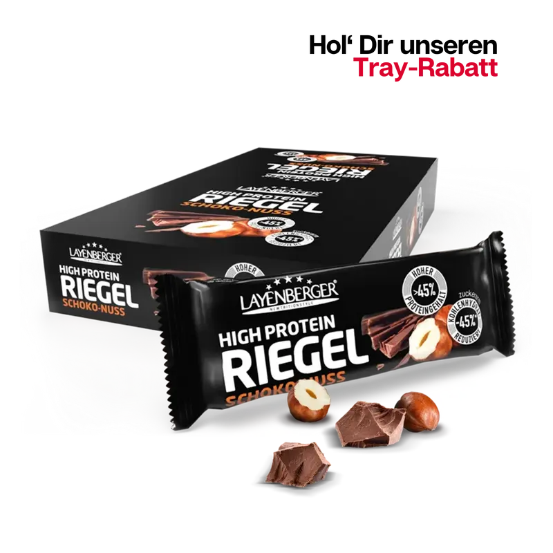 HIGH PROTEIN RIEGEL Schoko-Nuss 18er Karton