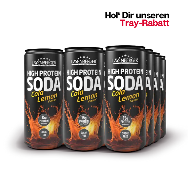 HIGH PROTEIN SODA Cola-Lemon 12er Tray