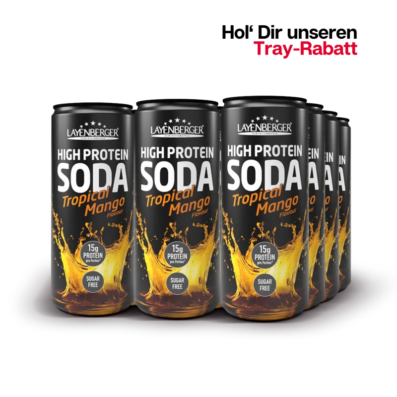 HIGH PROTEIN SODA Tropical-Mango 12er Tray