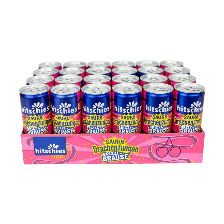 hitschies Saure Drachenzungen brizzl Brause Kirsche 24 x 250ml